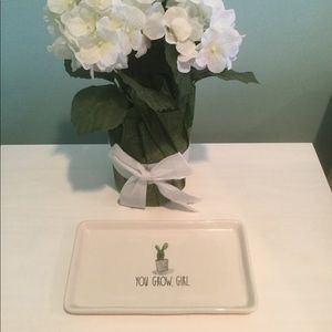 Rae Dunn “YOU GROW GIRL” ceramic plate